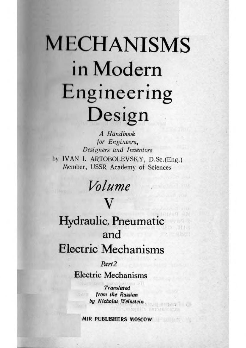 Thermisch gewelddadig schot Artobolevsky Mechanisms In Modern Engineering Design Vol 5-2 : Ivan I.  Artobolevsky : Free Download, Borrow, and Streaming : Internet Archive